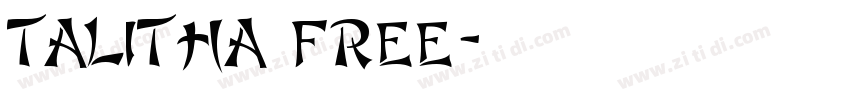 Talitha free字体转换